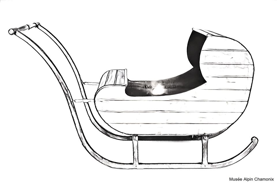 Coloriage luge à télécharger