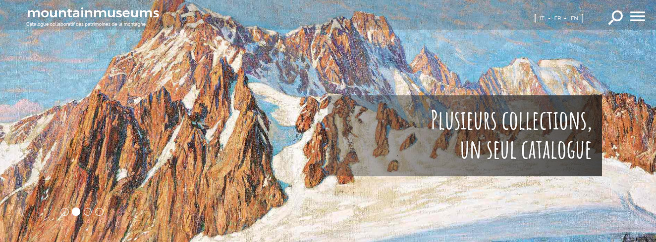 Plusieurs collections, un seul catalogue sur mountainmuseums.org