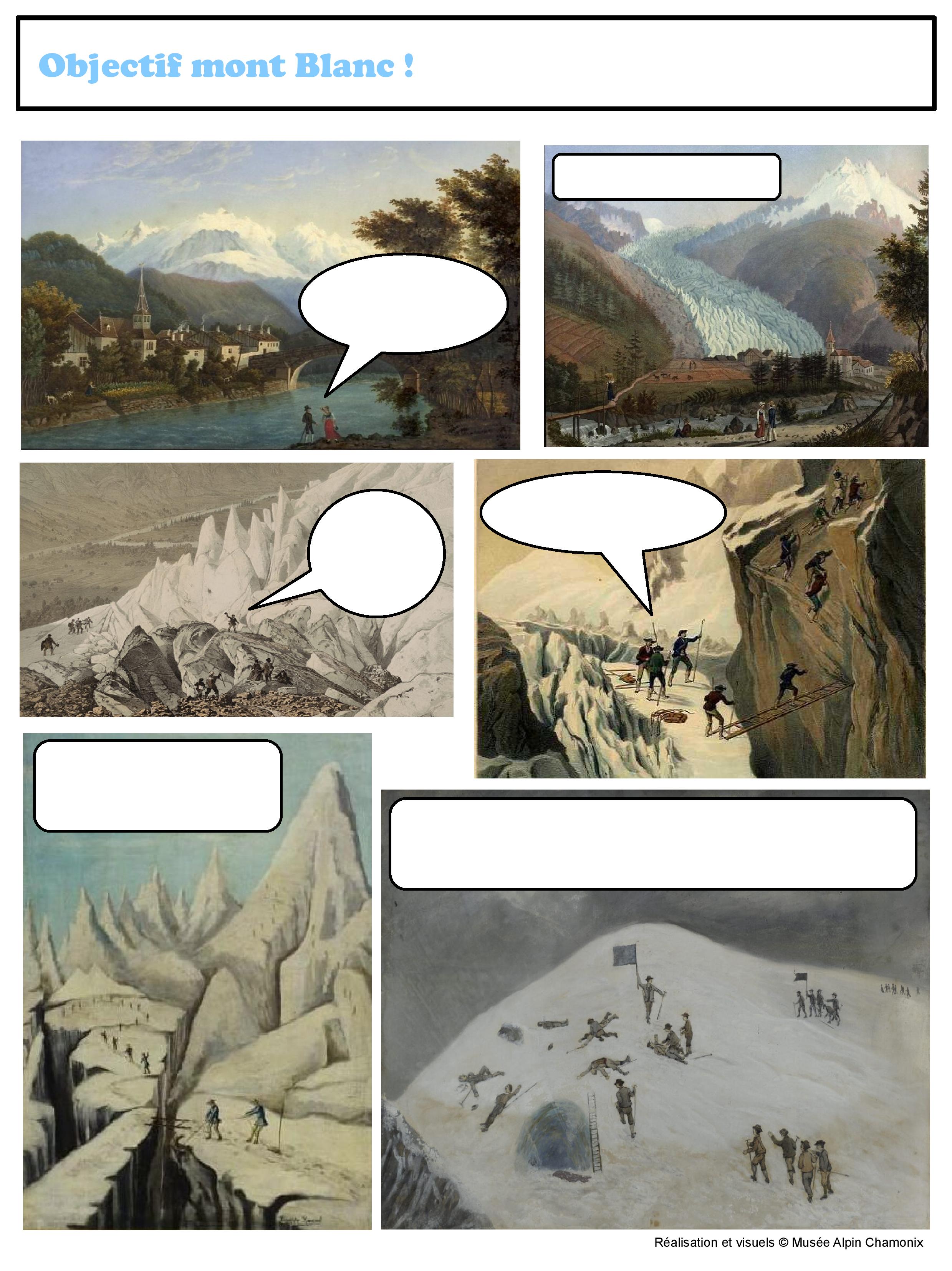 Jeu BD à télécharger : Objectif mont Blanc ©Musée Alpin Chamonix