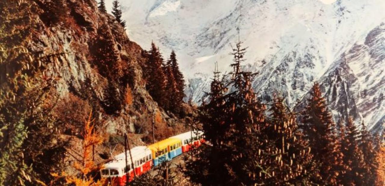 Affiche : Sommet du l’Europe, le massif du Mont Blanc France ©collection musée Alpin