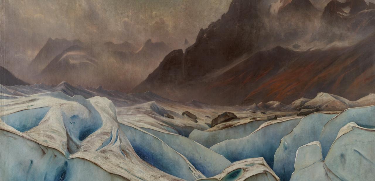 Tableau la Mer de Glace de Gabriel Loppé
