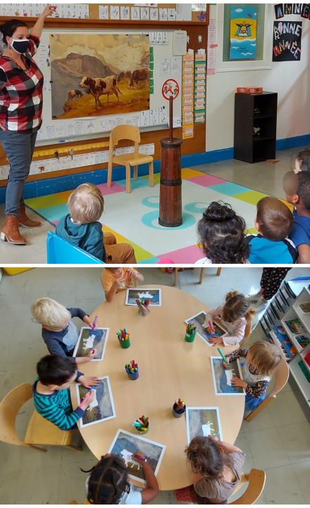 Médiation auprès des scolaires ©musée Alpin