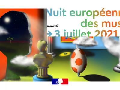 Visuel officiel de la Nuit Européenne des Musées 2021 Visuel officiel de la Nuit Européenne des Musées 2021