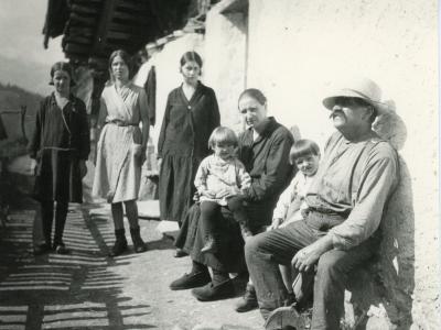 Animation Il était une fois aux Houches ©collection musée Montagnard