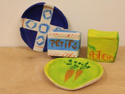 Réalisations de l'atelier Petits potiers du musée Montagnard